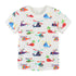 Summer Boys Helicopter Printed Short Sleeve